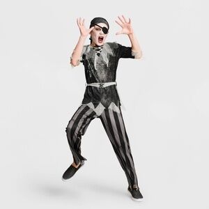 Kids Halloween Pirate Costume Hyde & Eek! Eye Patch & Head Wrap S (6-7)